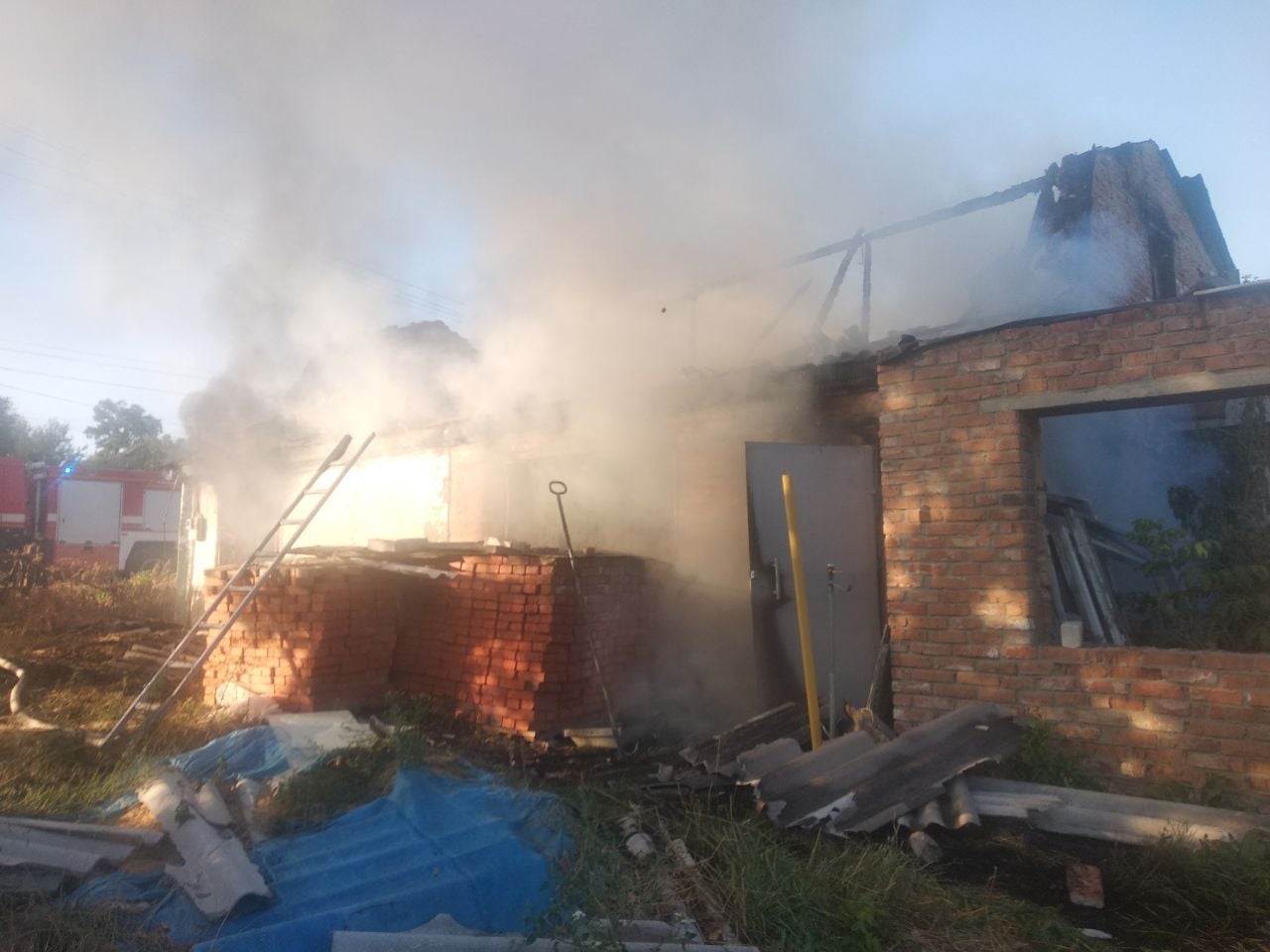Пожар в доме Васильца