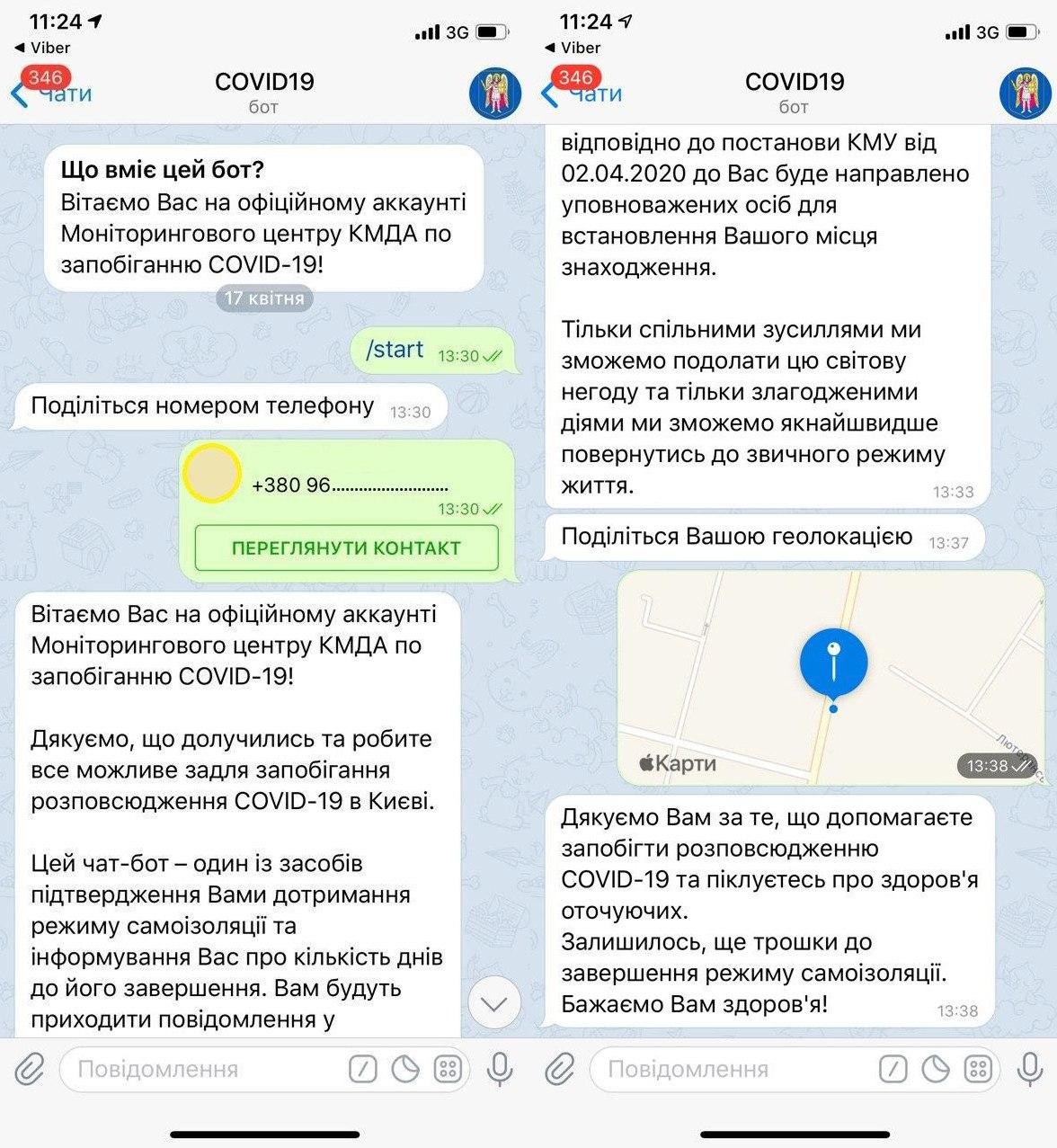 Telegram-бот самоизоляция Киев