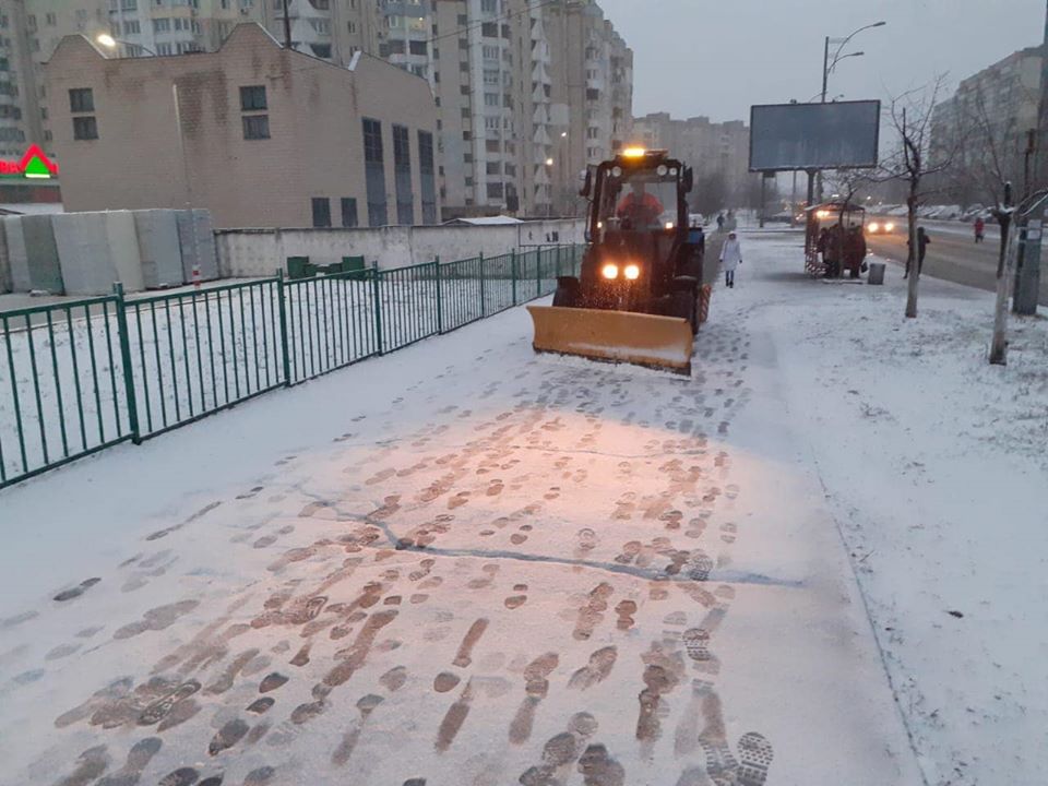 Снег в Киеве 5 февраля