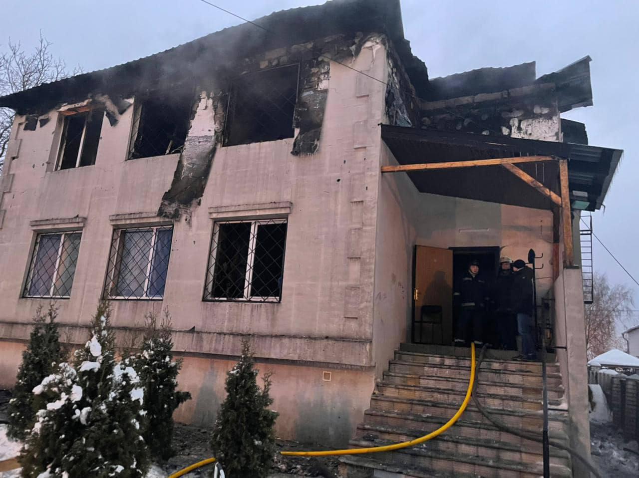 Пожар в доме престарелых в Харькове 21.01.2021