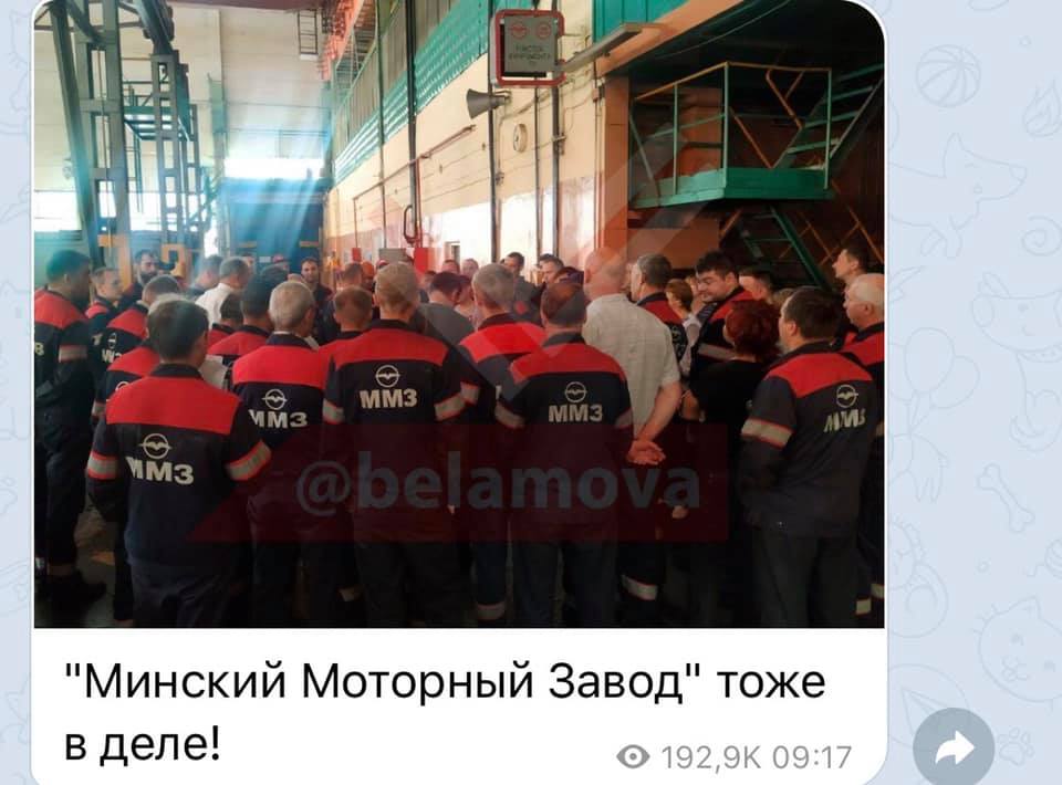 забастовки в Беларуси
