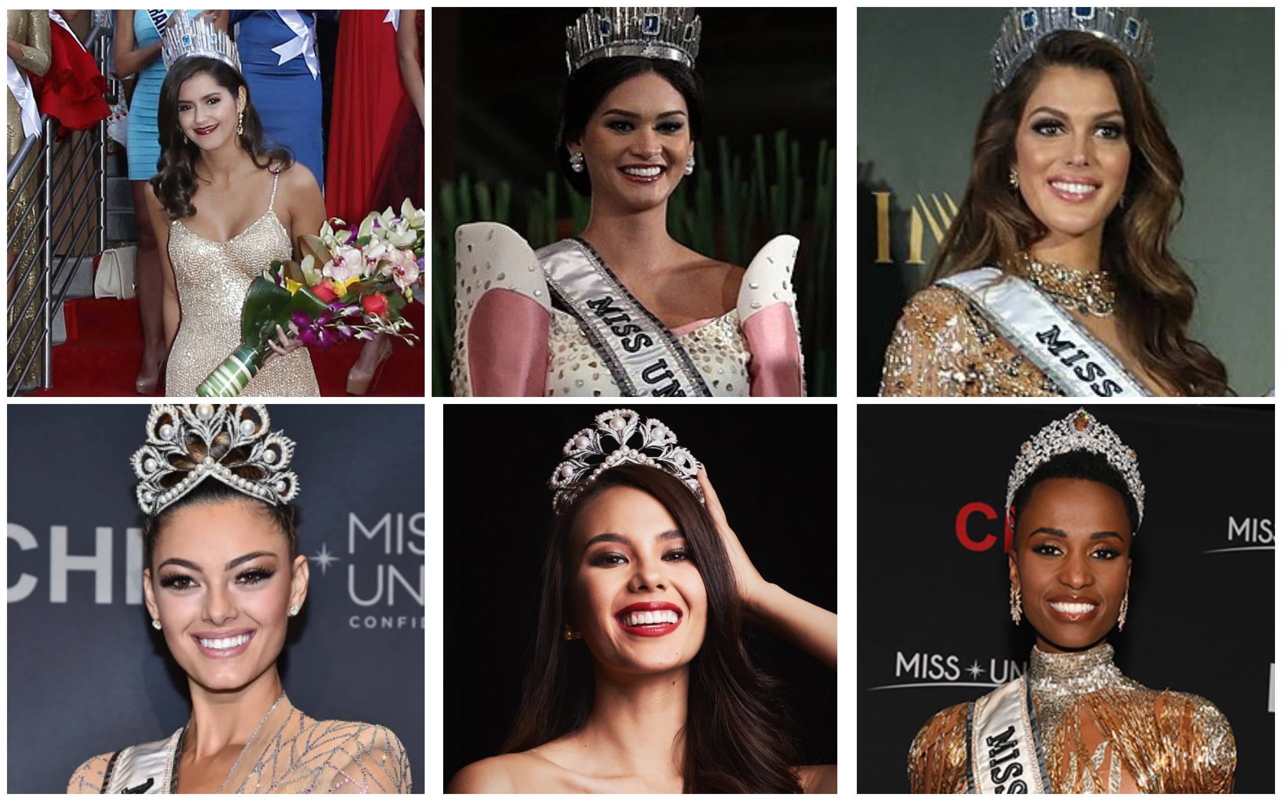 Мисс Вселенная с 2014 по 2019 годы