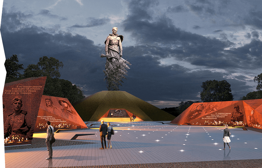 памятник советскому солдату под Ржевом открытый 30 июня 2020