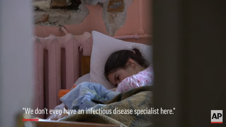 Борьба с коронавирусом в Украине скриншот Associated Press
