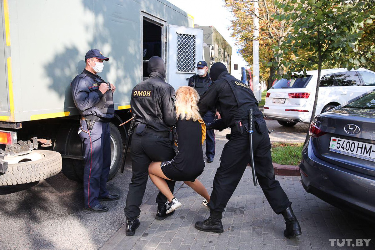 задержания в Минске на женском марше