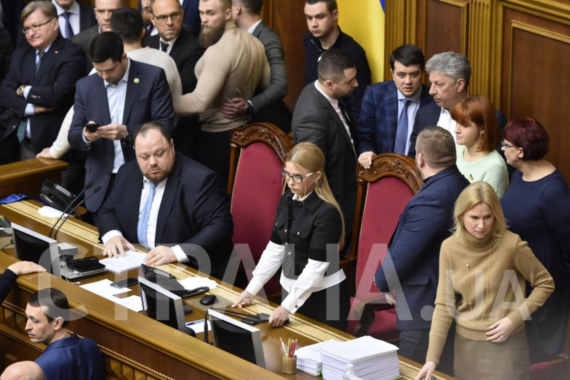Юлия Тимошенко на трибуне