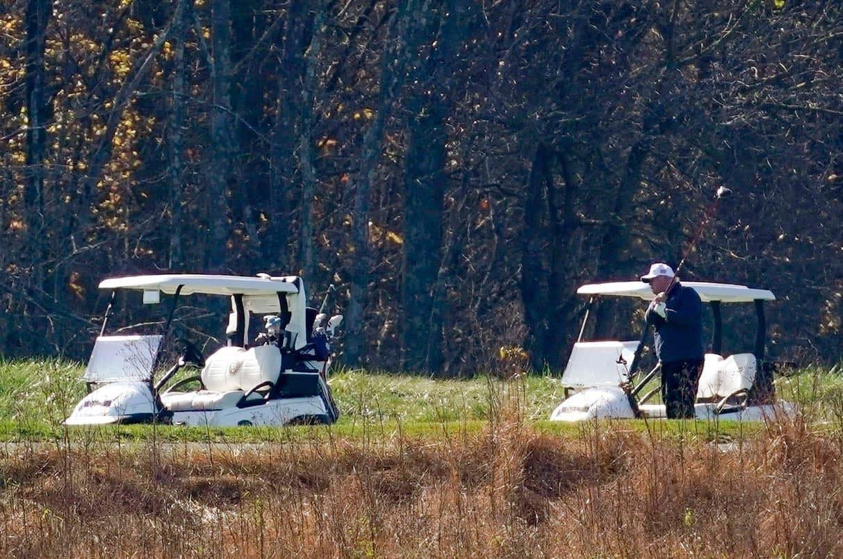 Трамп и гольф