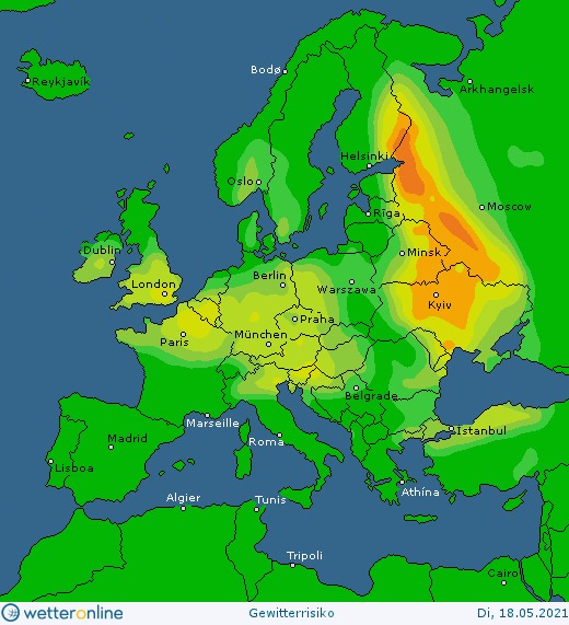 Карта погоды в Украине 18 мая. Скриншот фейсбук-страницы Диденко