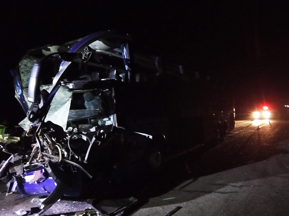 Авария с рейсовым автобусом в Николаевской области