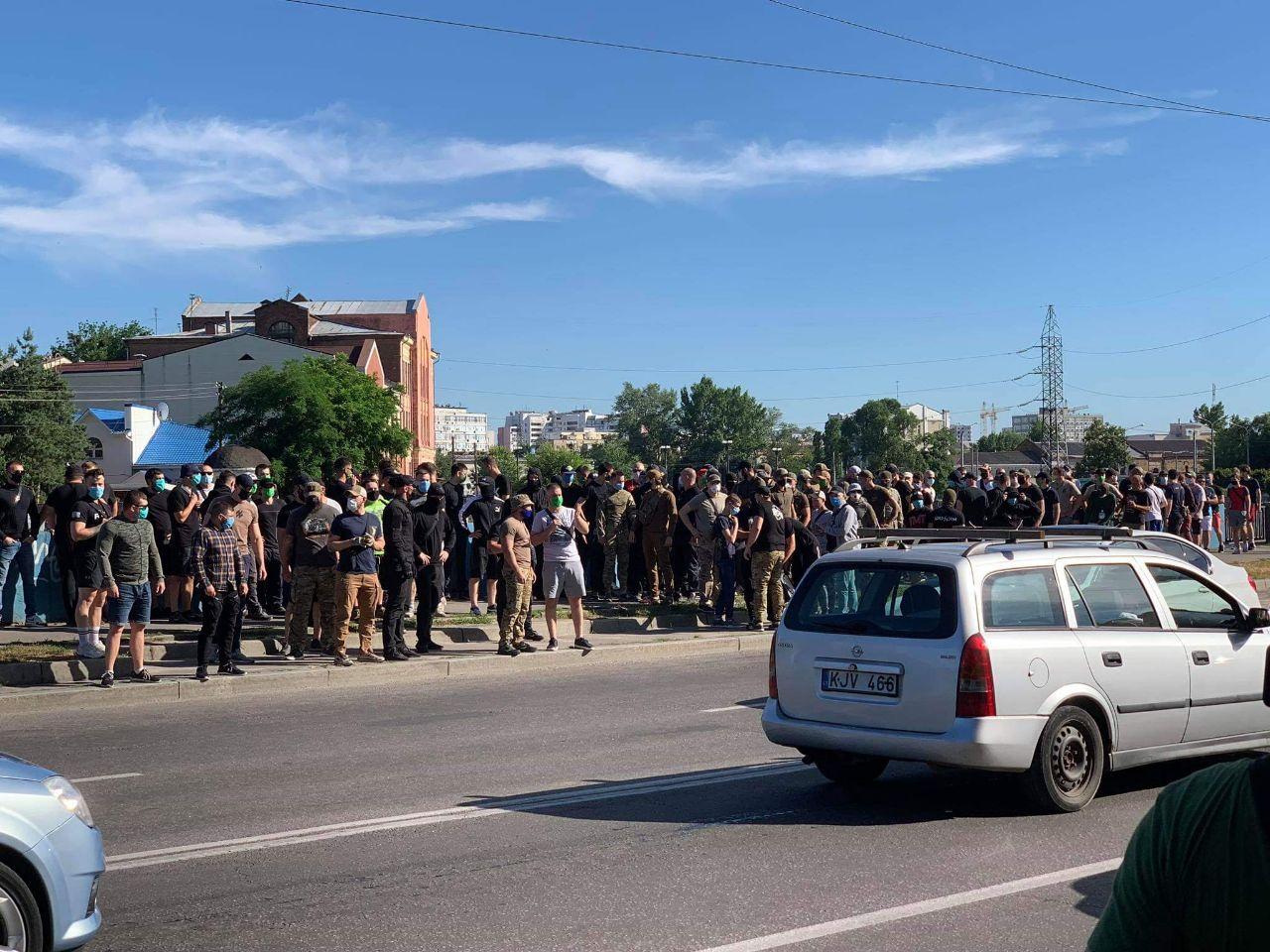 Акция националистов против ОПЗЖ в Харькове. Фото: "Страна"
