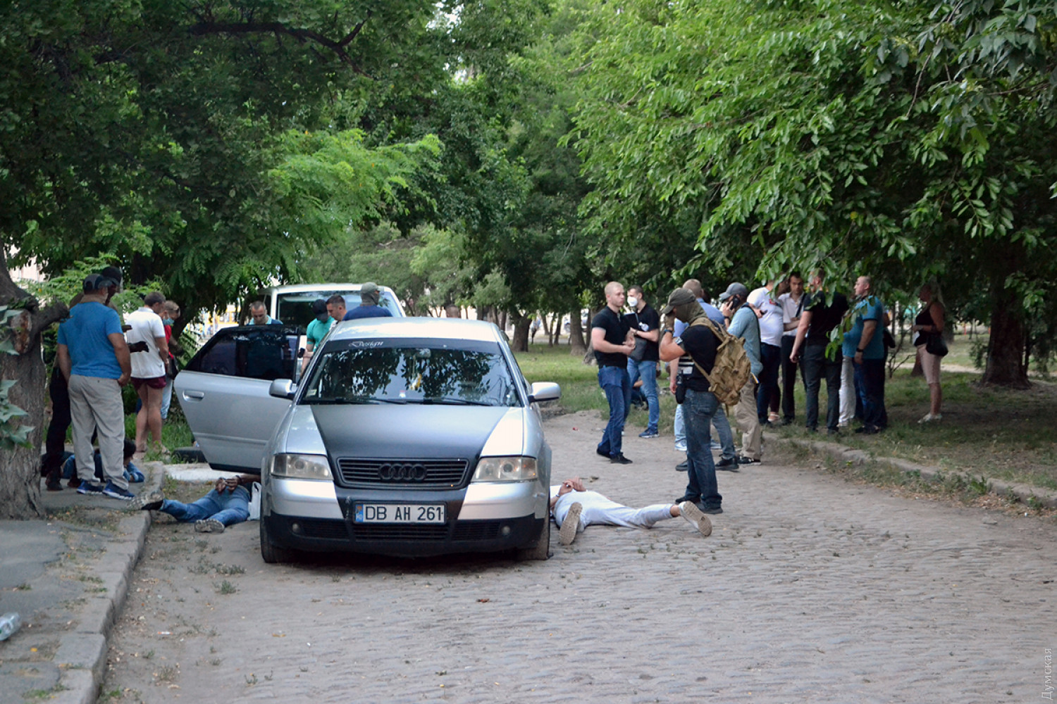Спецоперация СБУ в Одессе. Фото: "Думская"
