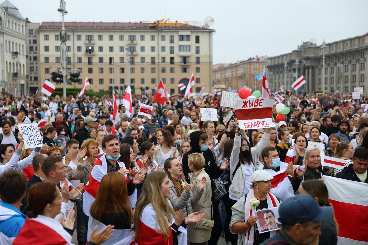 митинг в Минске 23 августа