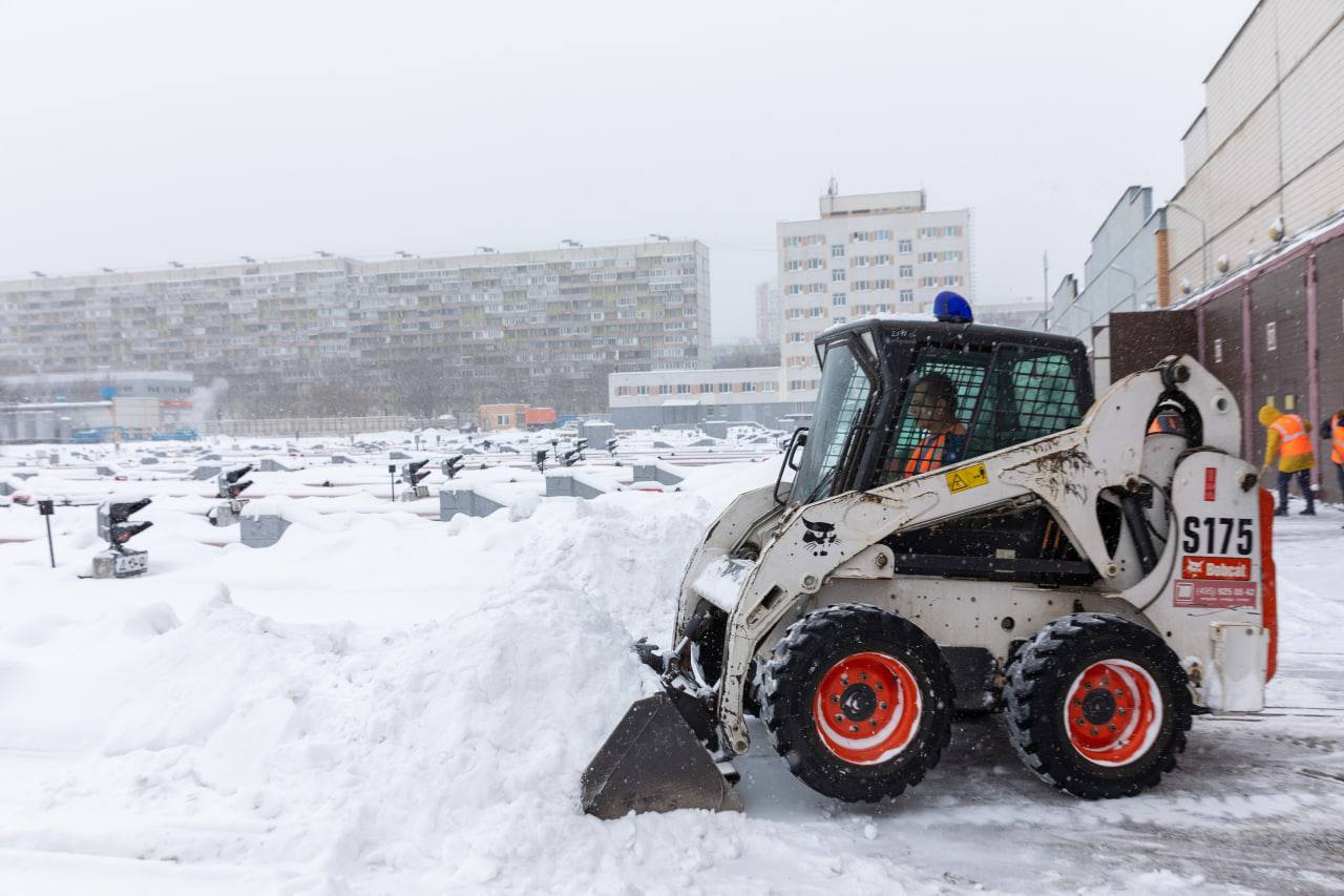 снег в Москве 12 февраля 2021