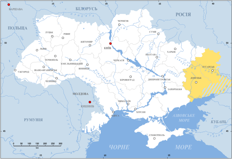 Донбасс на карте