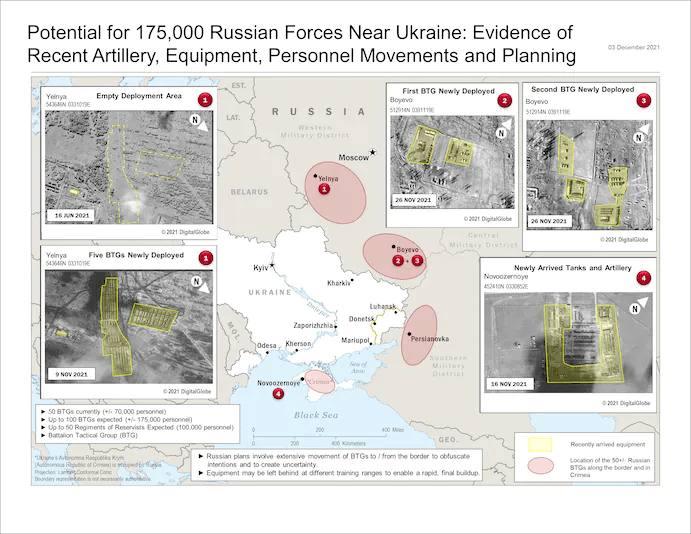 карта нападения на украину