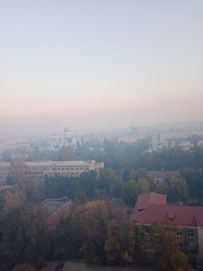 Луганск в дыму