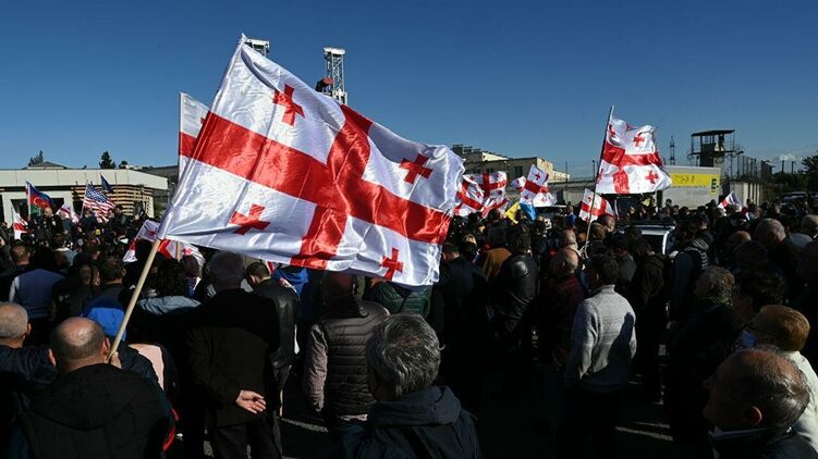 митинг в грузии в поддержку саакашвили