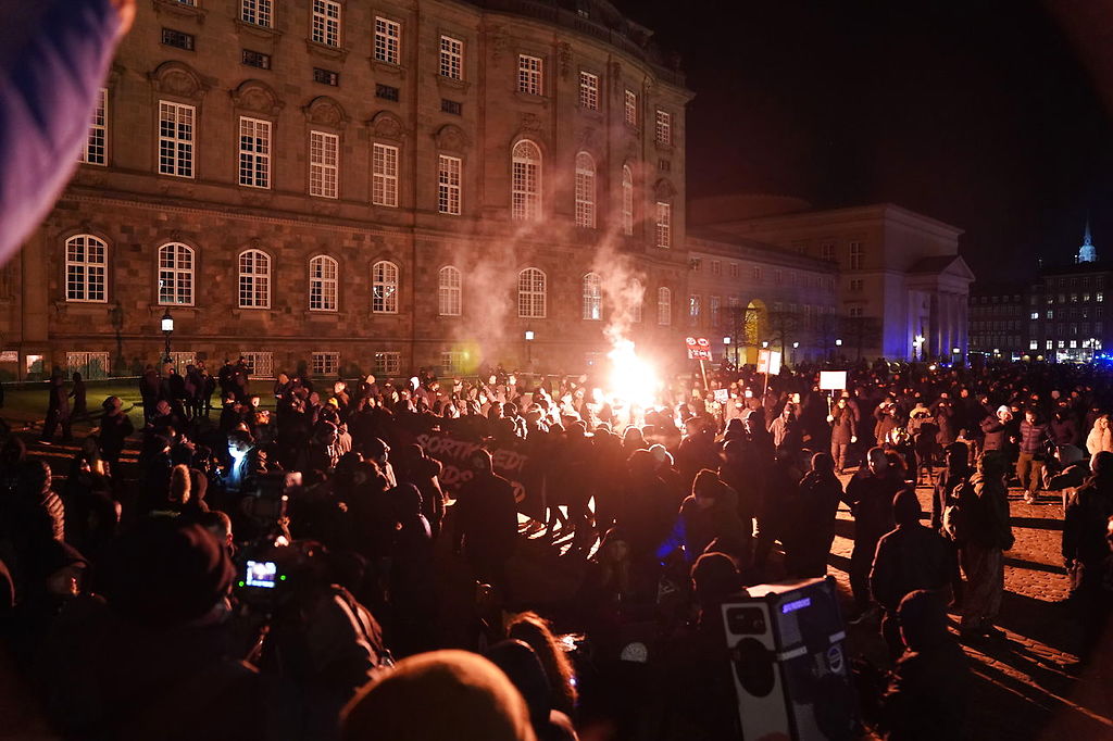 Протесты в Дании. Фото: The Local