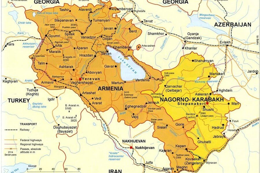 Карта Карабаха