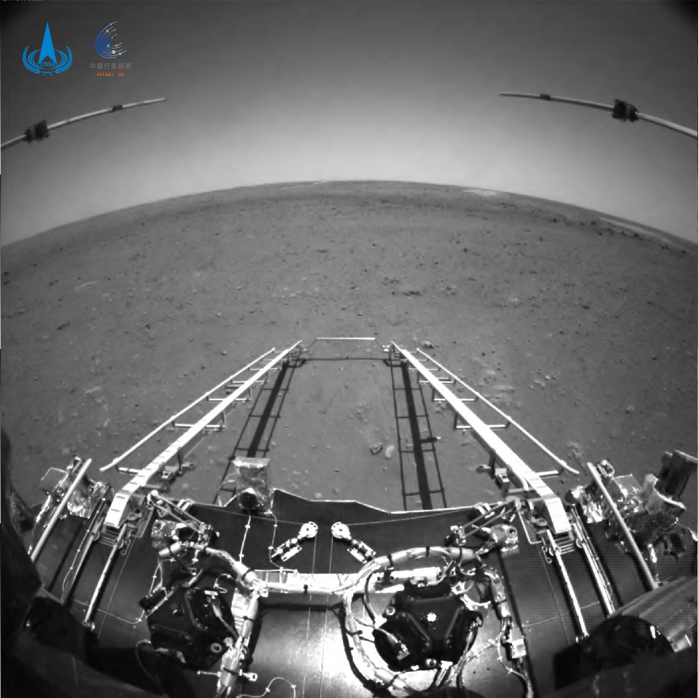 Черно-белое фото с Марса