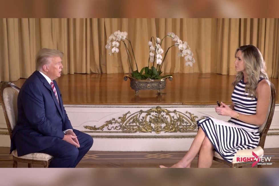Скриншот из видео интервью Трампа