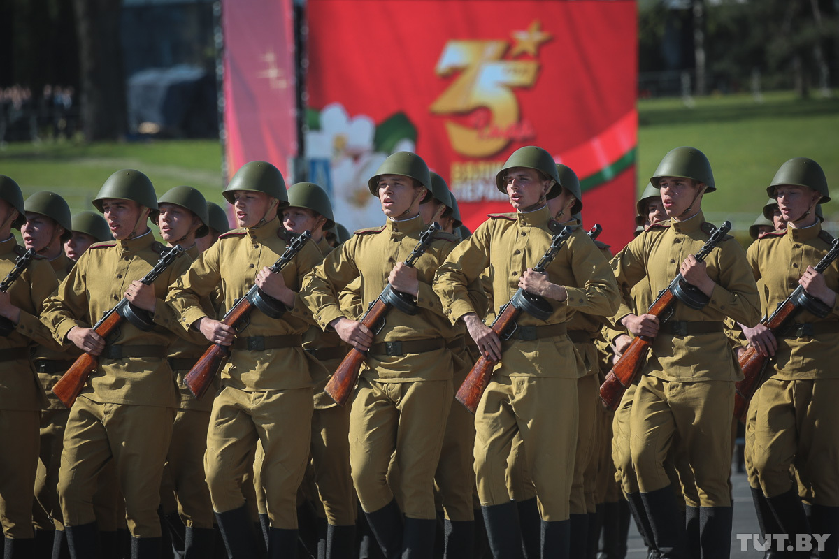 Военный парад в Беларуси. Фото: tut.by