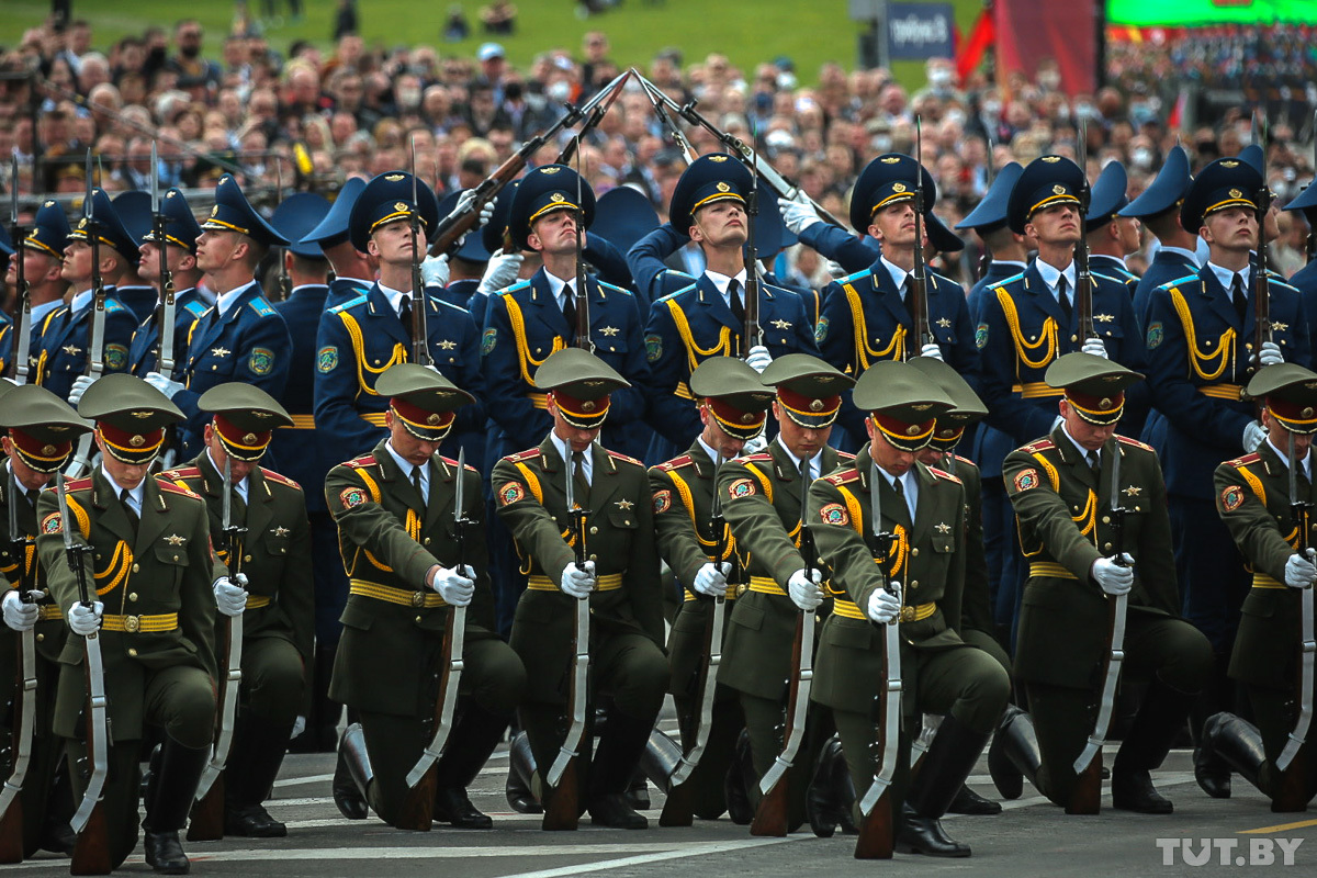 Военный парад в Беларуси. Фото: tut.by