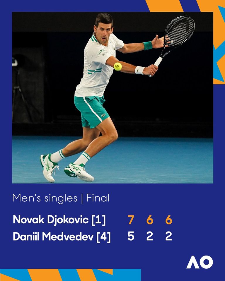 Новак Джокович выиграл Australian Open. Фото: facebook.com/AustralianOpen