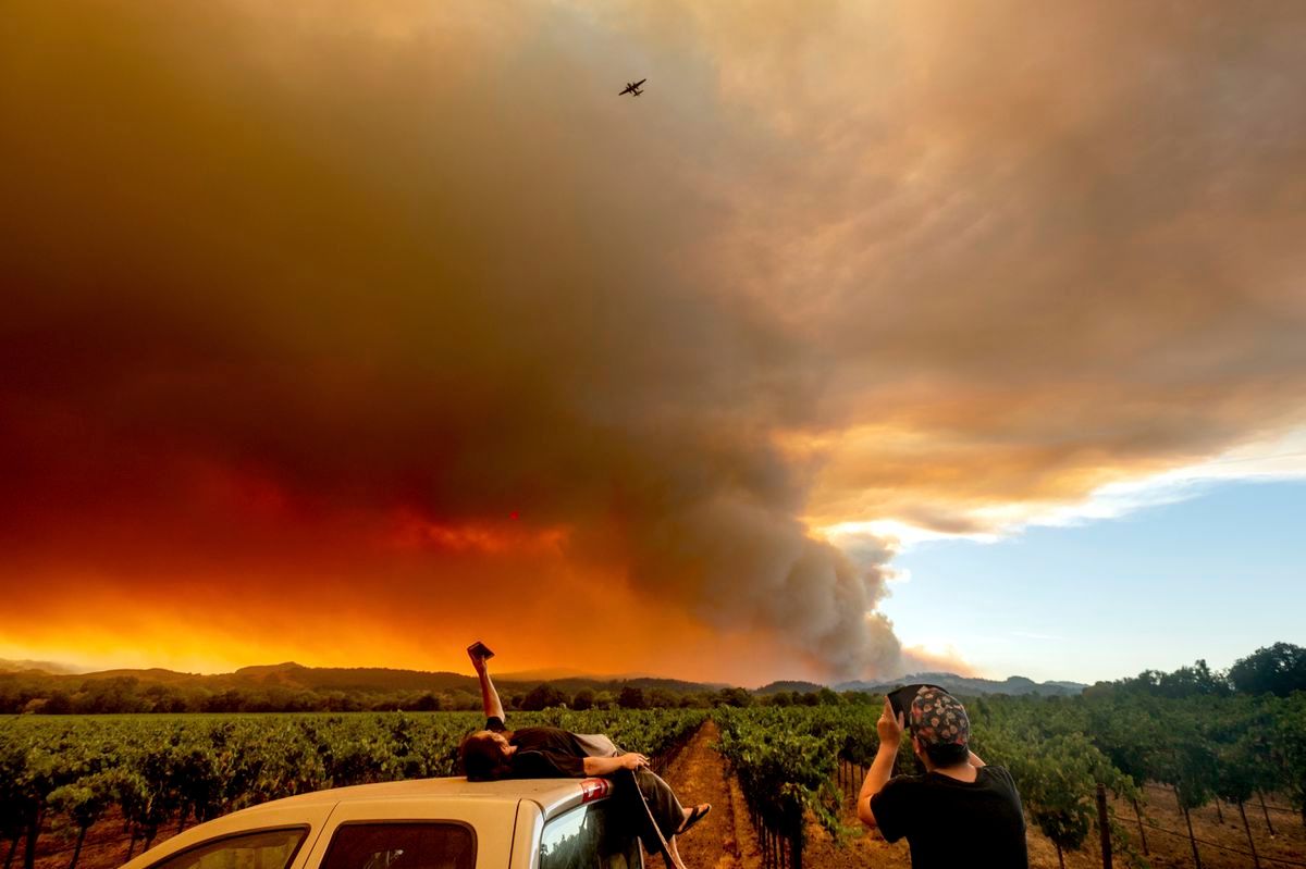 Масштабные пожары в Калифорнии: Фото: twitter.com/CTwoodlands