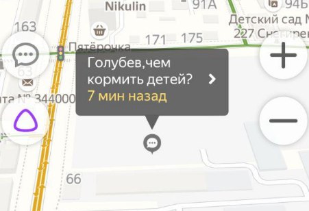  Жители российского Ростова устроили онлайн-митинг. Скриншот: "Яндекс.Карты"
