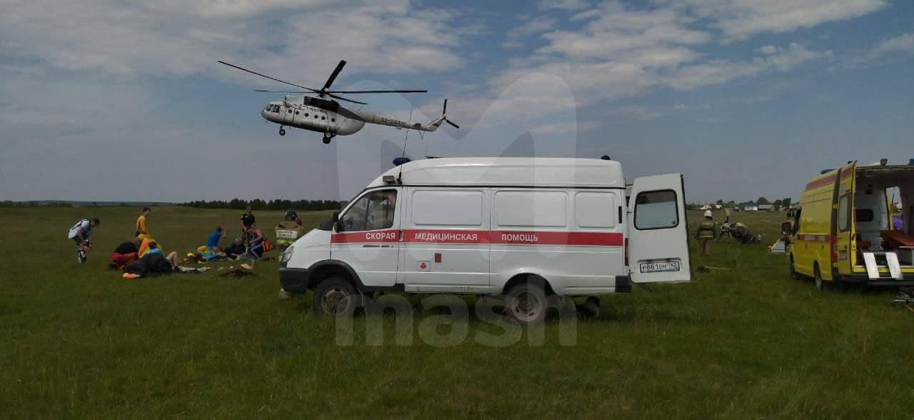 Самолет потерпел крушение. Фото: Telegram/РИА Новости