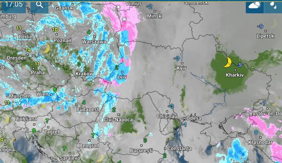 Синоптик рассказала, какую погоду атмосферный фронт принесет завтра на территорию Украины. Карта: Наталья Диденко