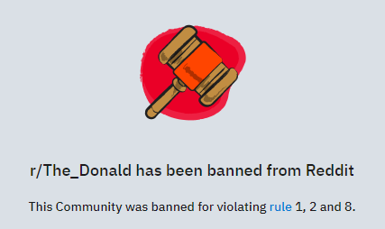 Соцсети Twitch и Reddit заблокировали аккаунты Дональда Трампа за разжигание ненависти. Скриншот: The New York Times в Twitter