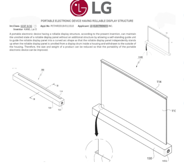 Компания LG изобрела ноутбук-рулон. Скриншот: rootmygalaxy.net