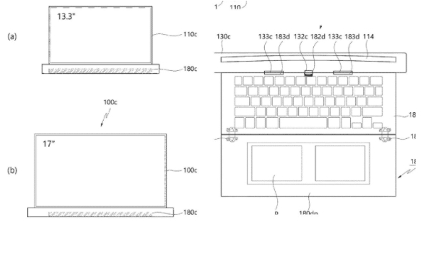 Компания LG изобрела ноутбук-рулон. Скриншот: rootmygalaxy.net