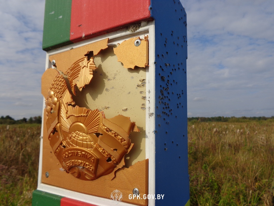 В Беларуси заявили об обстреле своего пограничного знака и обвинили в этом Украину