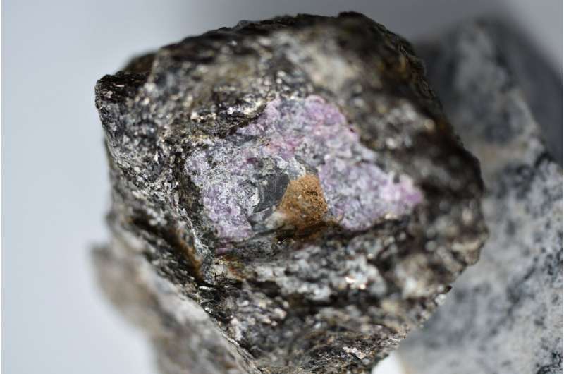 Исследователи нашли в рубине возрастом 2,5 млрд лет углерод биогенного происхождения. Фото: phys.org