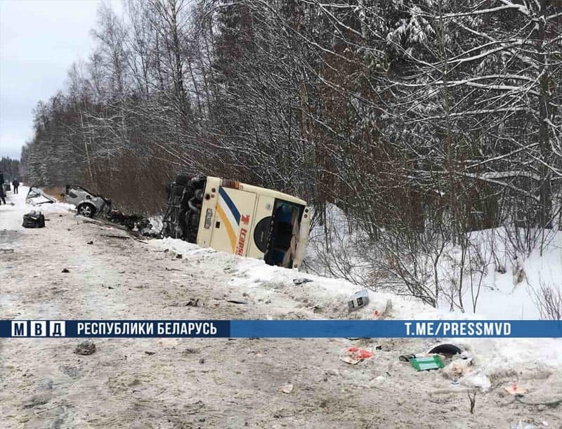 В Беларуси произошло ДТП с туристическим автобусом. 41 россиянин пострадал