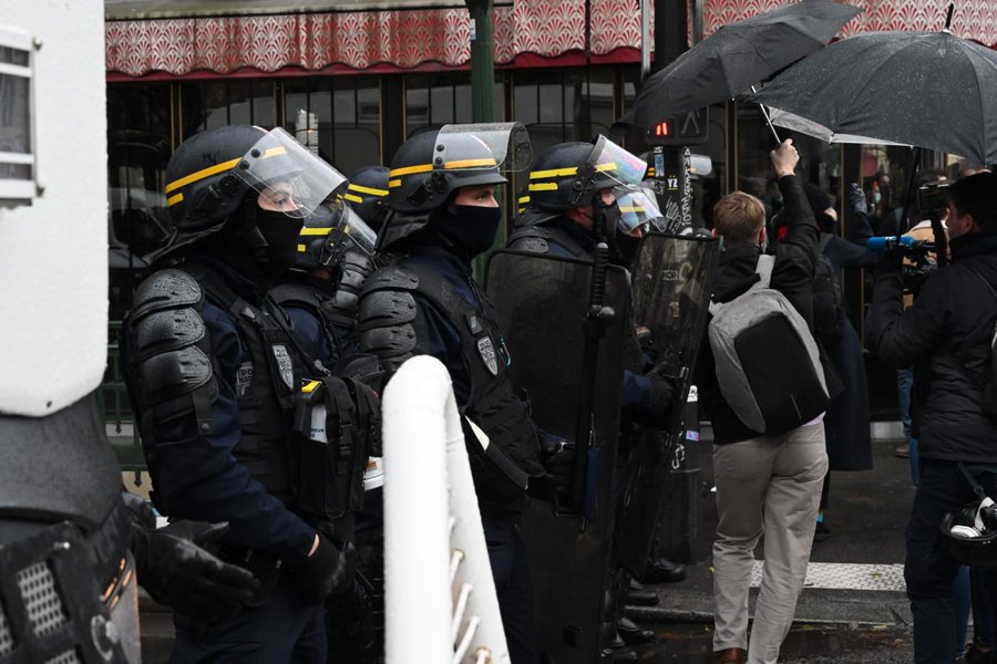 Протесты в Париже. Фото: РИА Новости