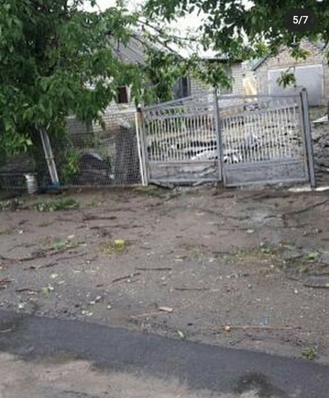 Последствия стихии в Донецкой области. Фото: "Украина сейчас"