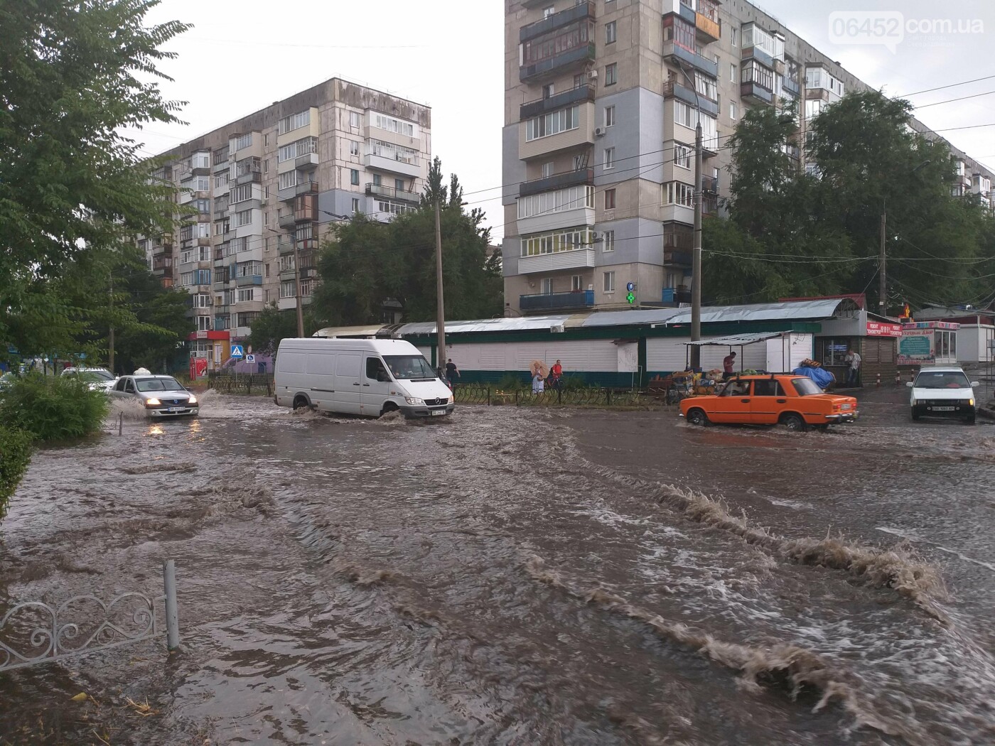Северодонецк затопил сильный ливень