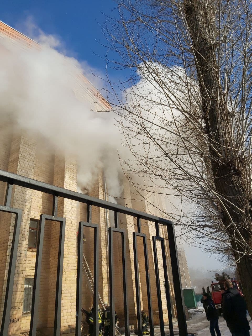 В университете Каразина пожар