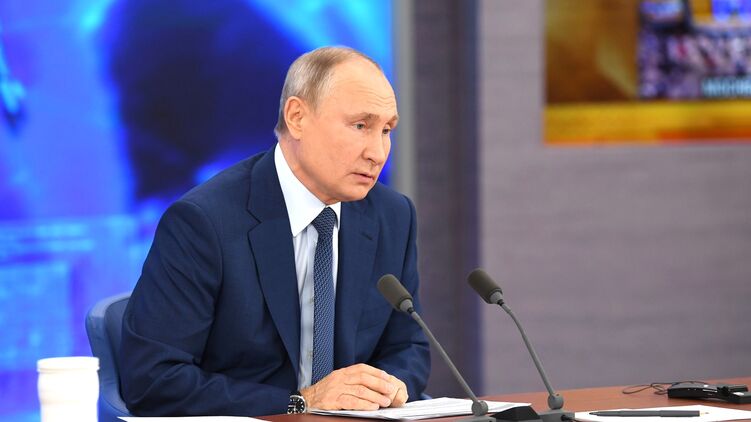Владимир Путин на большой пресс-конференции. Фото сайта Кремля