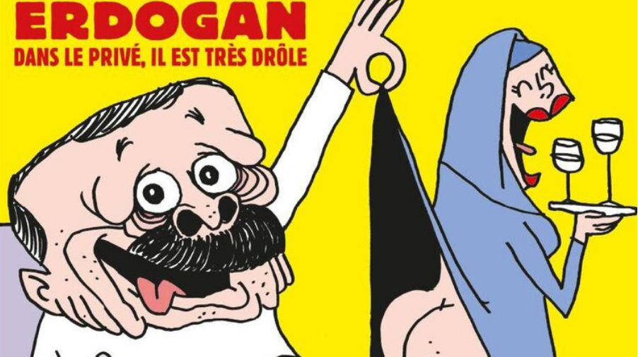 Номер Charlie Hebdo с карикатурой на Эрдогана