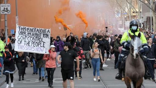 Протесты в Австралии