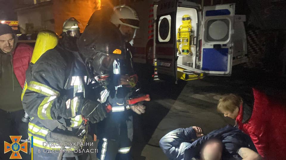 В Одессе во время пожара пострадал мужчина