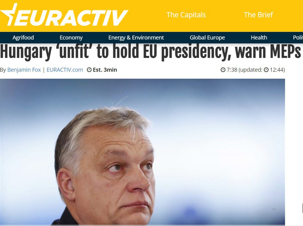 Венгрии могут запретить председательство в ЕС