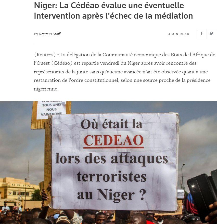 ЭКОВАС разработало план для возможного военного вмешательства в Нигере