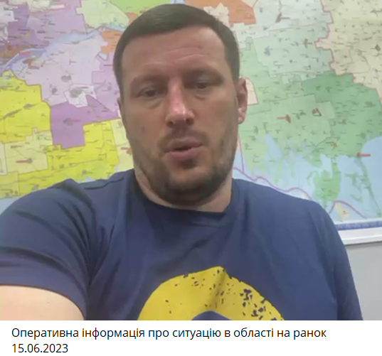 Александр Прокудин о ситуации с затоплением в Херсонской области на 15 июня