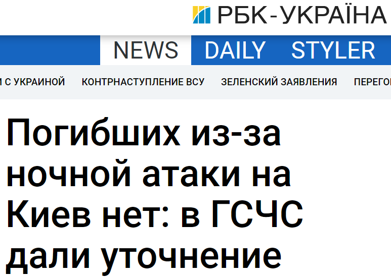 У Києві загиблих внаслідок нічної атаки немає